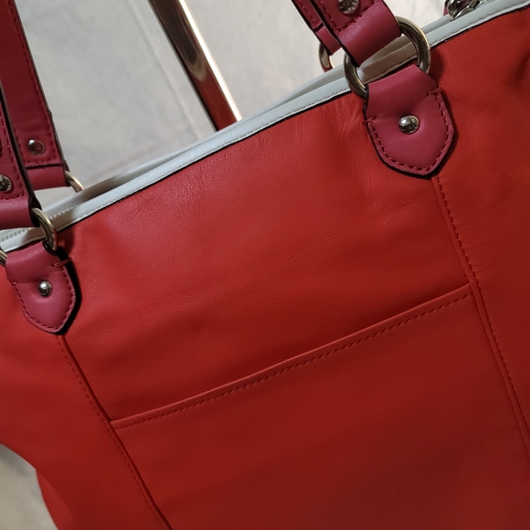 Coach Smooth Leather color block Tote - Picture 10 of 11